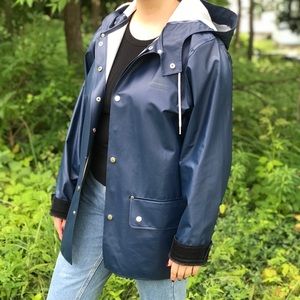 Blue Grundens Raincoat
